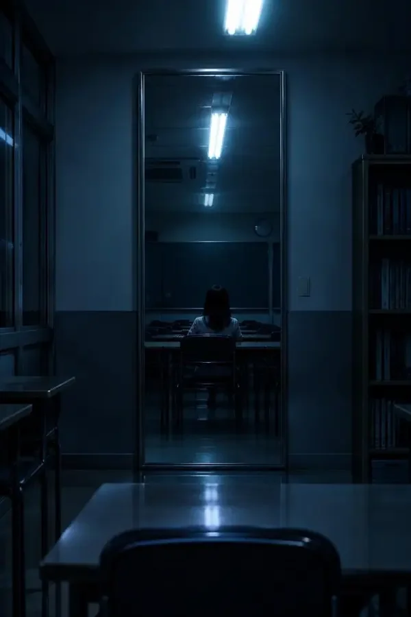 镜像补习班（거울 학원）影片海报，悬疑 / 校园，2026年上映